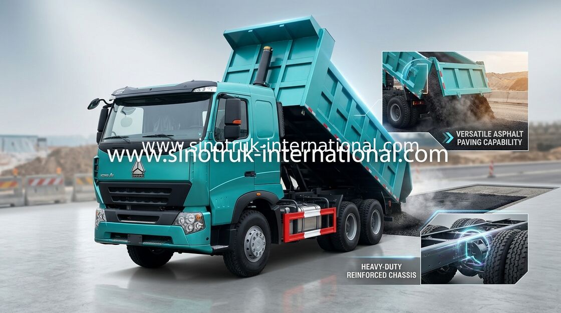 266HP alla prestazione affidabile dell'autocarro con cassone ribaltabile del ribaltatore 420HP SINOTRUK HOWO A7