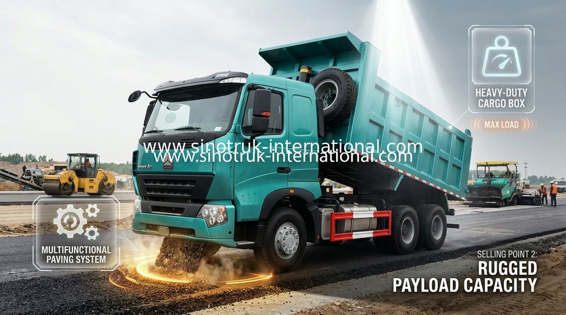 290HP degli autocarri con cassone ribaltabile del ribaltatore della costruzione di SINOTRUK HOWO A7 6 x 4 nel colore blu