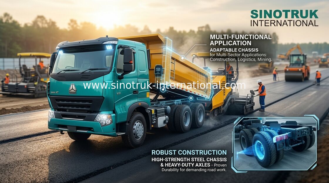 L'autocarro con cassone ribaltabile del ribaltatore di basso profilo 6x4 resistente Sinotruk Howo 290HP ampiamente usa