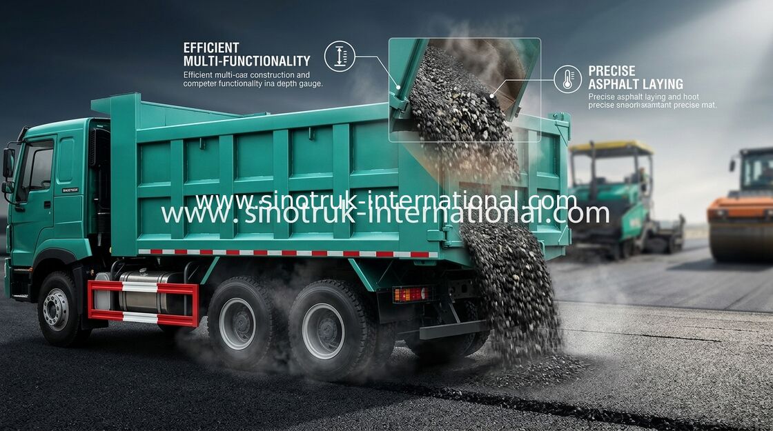 30-40 tonnellate di RHD 10 delle ruote del ribaltatore di autocarro con cassone ribaltabile SINOTRUK HOWO A7 per costruzione