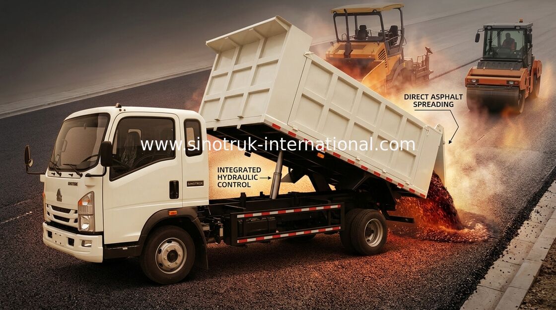 4×2 Rhd 8 tonnellate di scaricatore Tipper Truck 116hp per l'estrazione mineraria facendo uso di