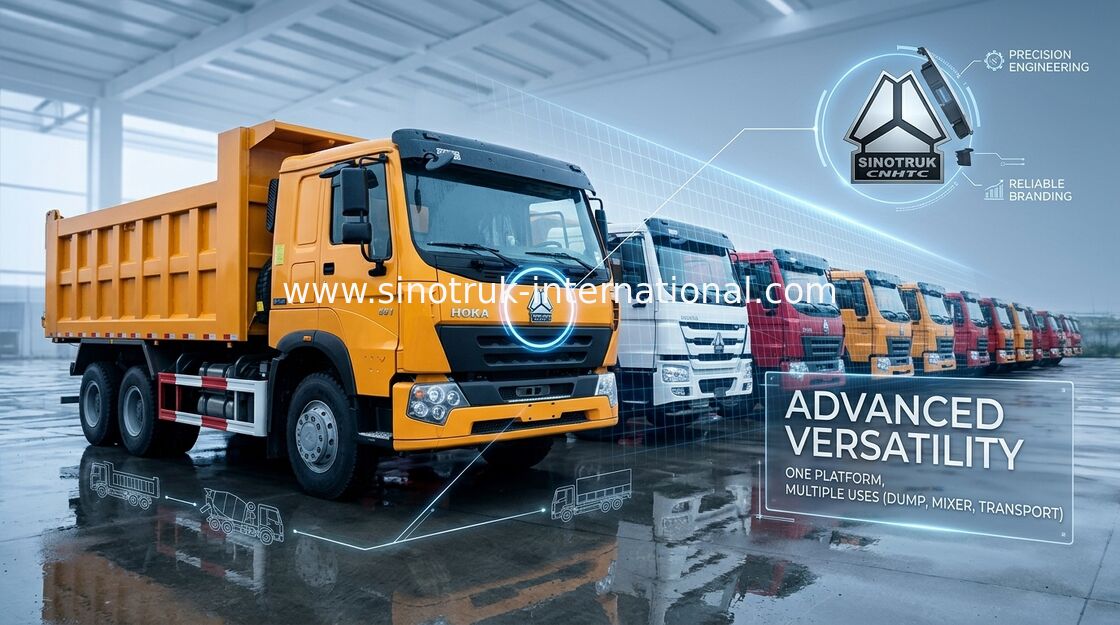 L'autocarro con cassone ribaltabile resistente del ribaltatore di LHD 6X4 10 spinge 30 - 40 tonnellate per industria estrattiva
