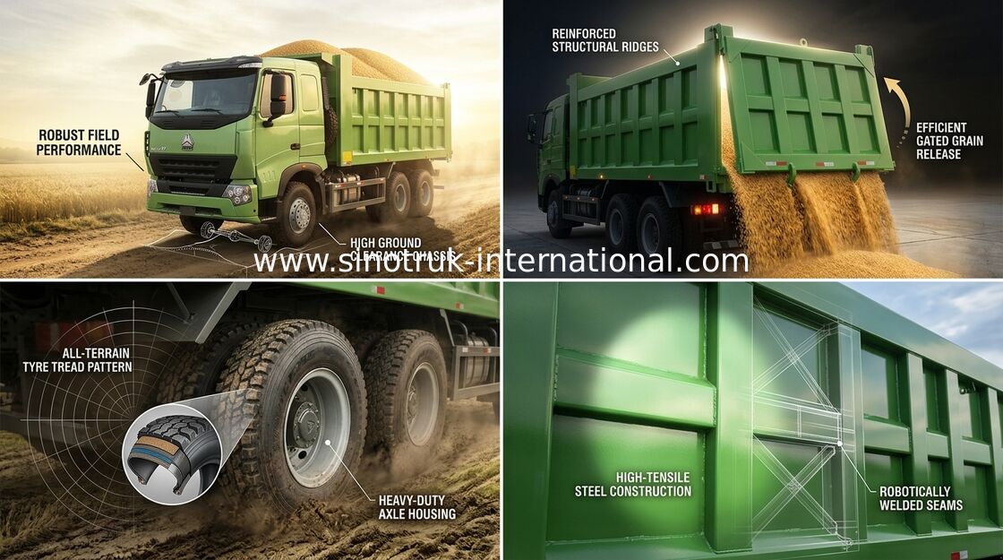 Autocarri con cassone ribaltabile del ribaltatore di SINOTRUK HOWO A7 25 - 30 tonnellate 10 ruote RHD per l'estrazione mineraria dello ZZ3257N3847N1