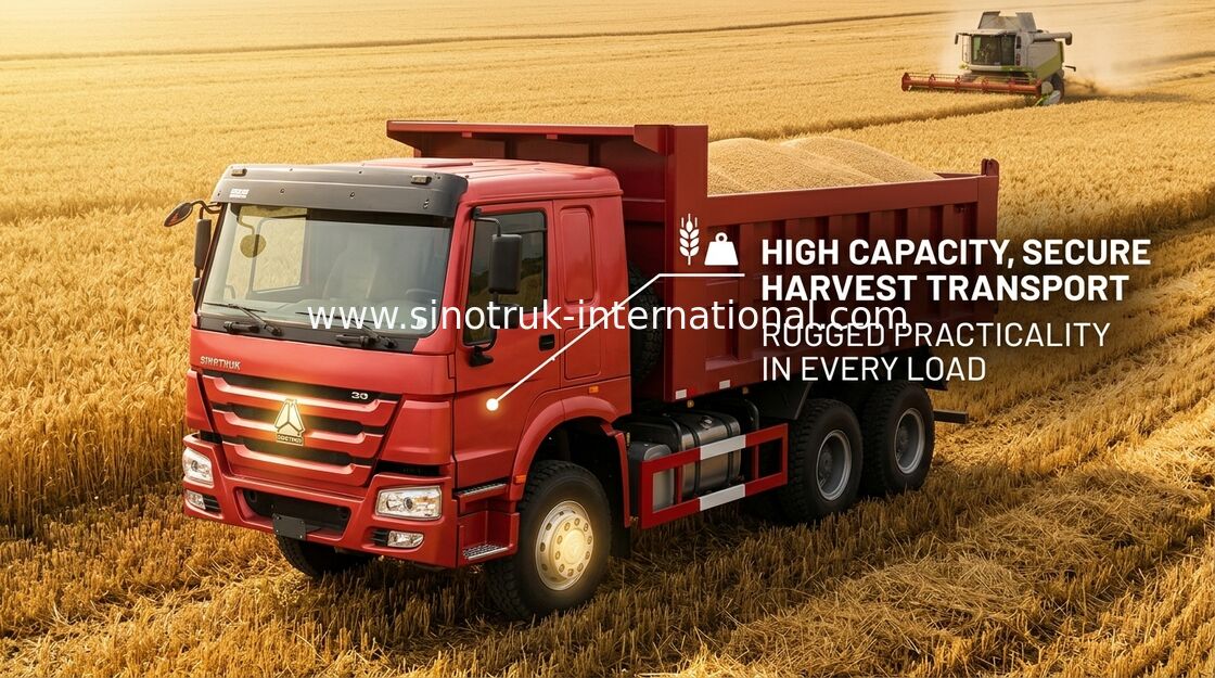 Autocarro con cassone ribaltabile di Sinotruk Howo LHD 371 HP tonnellate euro 2 di autocarro con cassone ribaltabile pesante da 25 - 40