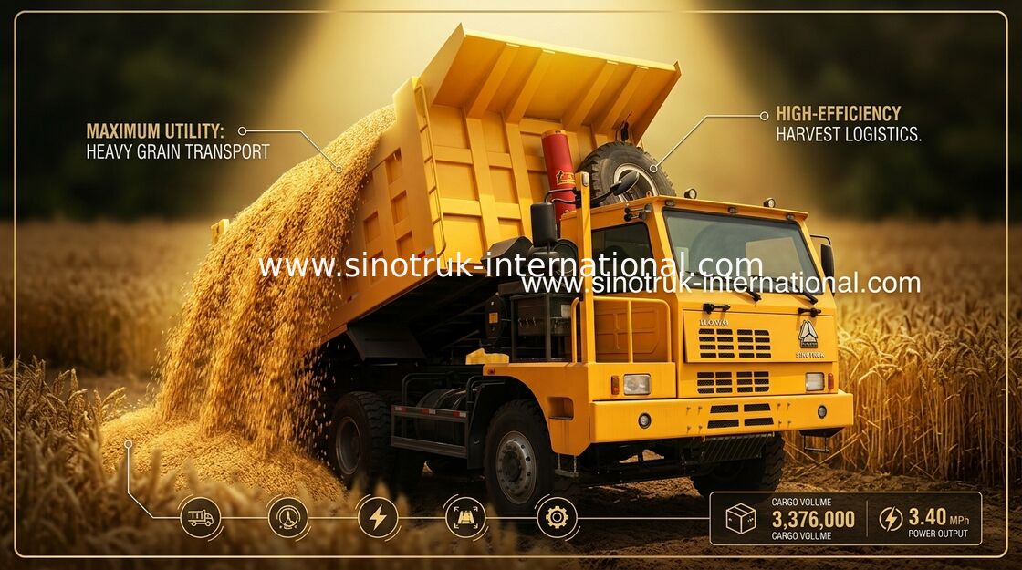 autocarro con cassone ribaltabile del ribaltatore di estrazione mineraria di 6X4 LHD 371HP 70 tonnellate di SINOTRUK HOWO per industria estrattiva