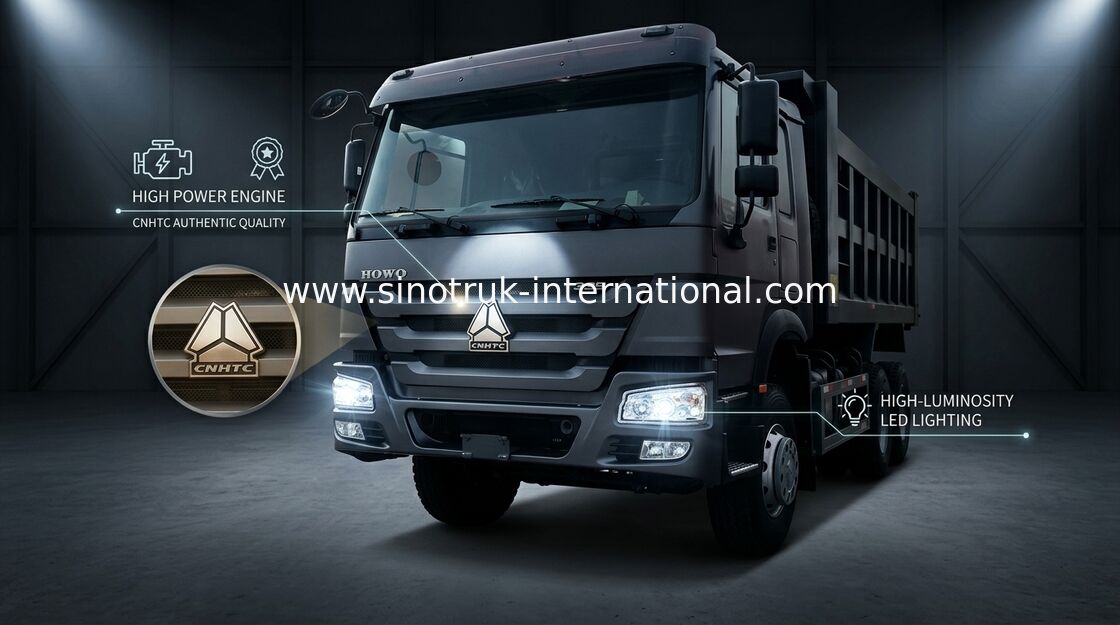 Autocarro con cassone ribaltabile automatico di Sinotruk Howo, autocarro con cassone ribaltabile del carraio dell'annuncio pubblicitario 10