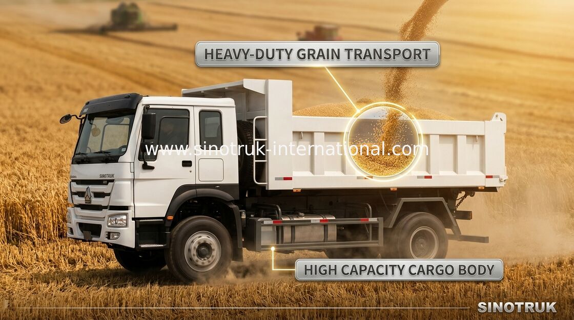 Autocarro con cassone ribaltabile dorato del ribaltatore di principe SINOTRUK 290HP 4X2 LHD 16tons 9-13CBM ZZ3161M3811C1