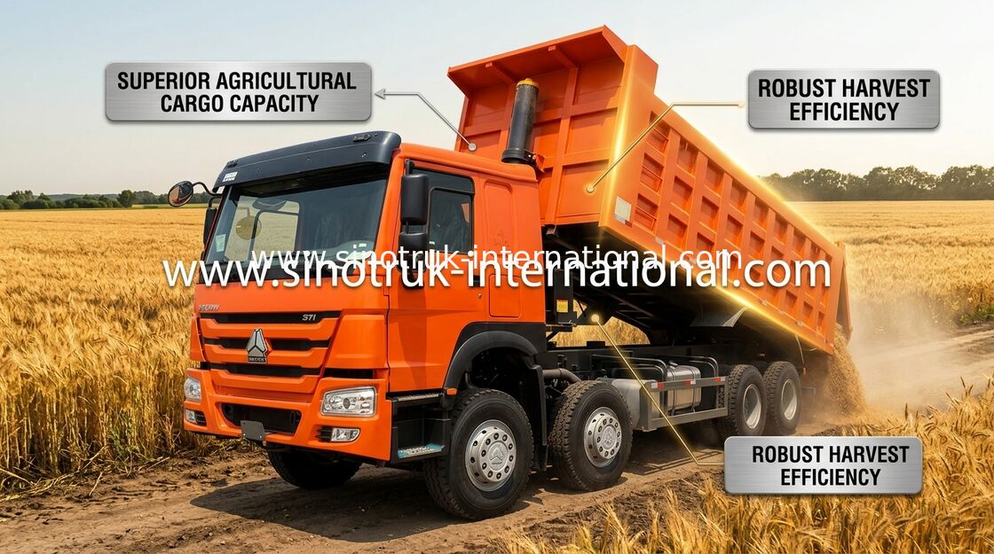 L'autocarro a cassone SINOTRUK HOWO 371HP 12 spinge LHD 31 tonnellata di 20-30CBM ZZ3317N3567W