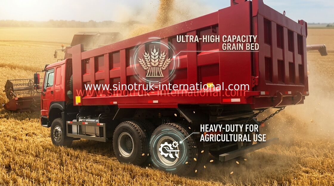 Autocarro con cassone ribaltabile di LHD 6X4 SINOTRUK HOWO con MINI WD615.47 dei giocatori 30 - 40 motore di tonnellata