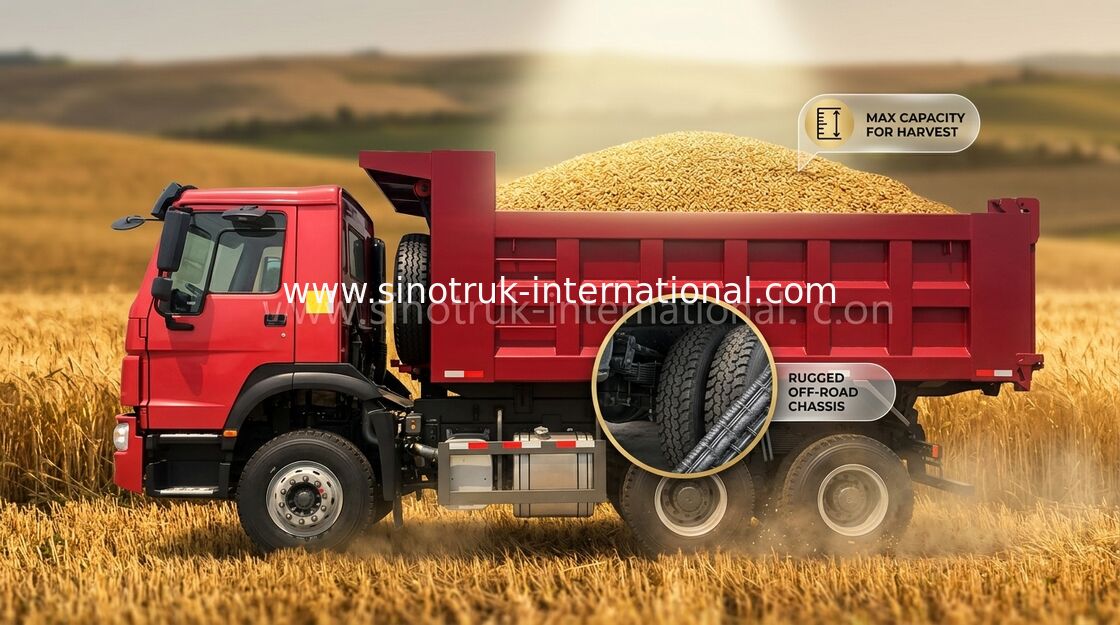 40 tonnellate dell'euro II del ribaltatore di autocarro con cassone ribaltabile 10 - consumo di combustibile basso del motore diesel 25CBM
