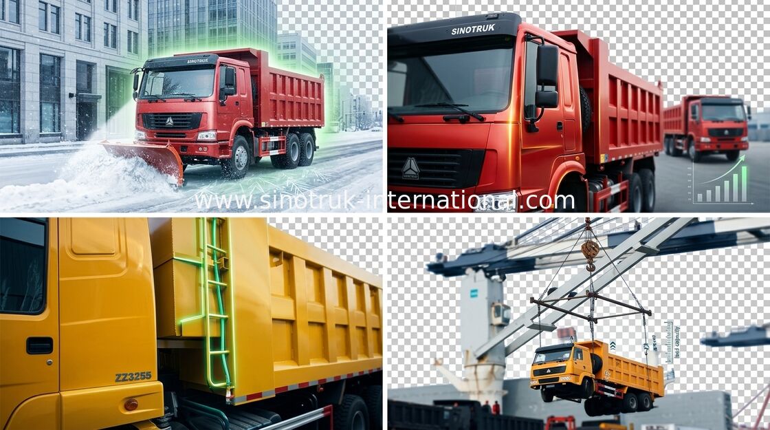 Autocarro con cassone ribaltabile del ribaltatore SINOTRUK HOWO 6X4 LHD 371HP 25-40tons 10-25CBM ZZ3257N3847A