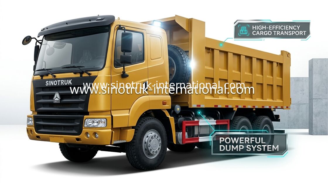 Autocarro con cassone ribaltabile del ribaltatore SINOTRUK HOWO 25-40tons 371HP 6X4 RHD 10-25CBM ZZ3257N3647A