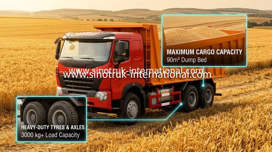 Autocarro con cassone ribaltabile del ribaltatore SINOTRUK HOWO A7 336HP per industria estrattiva ZZ3257N3847N1
