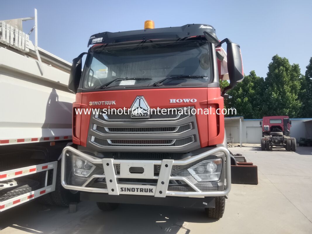 Sinotruk NX Tipper Dump Truck con motore da 371 CV, capacità da 40 a 50 tonnellate e trazione 8×4 per il trasporto pesante Rosso