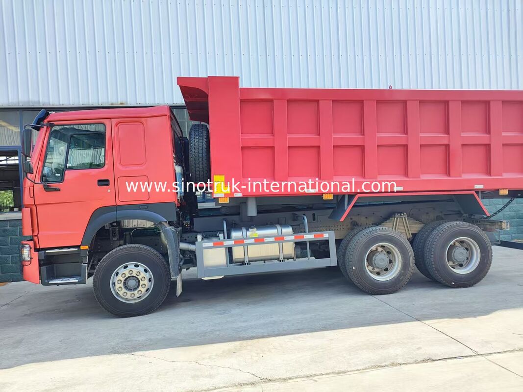 Heavy Duty HOWO 371 cavalli di potenza 6×4 camion a ribaltamento con design a ribaltamento medio, corpo di carico di 20 metri cubi, dotato di pneumatici standard 12.00R20 per il trasporto di materiali sfusi