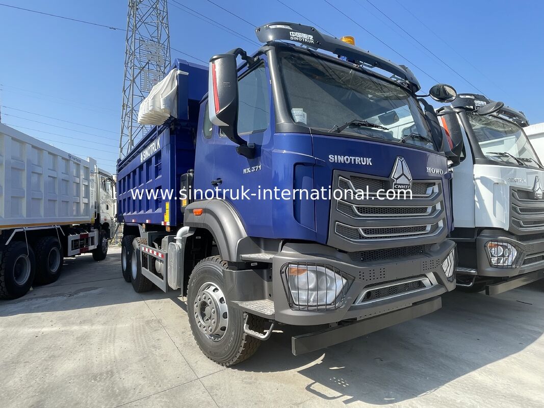 HOWO-NX Dump Truck con motore SINOTRUK da 371 CV, telone elettrico e scatola di carico in acciaio manganese pesante