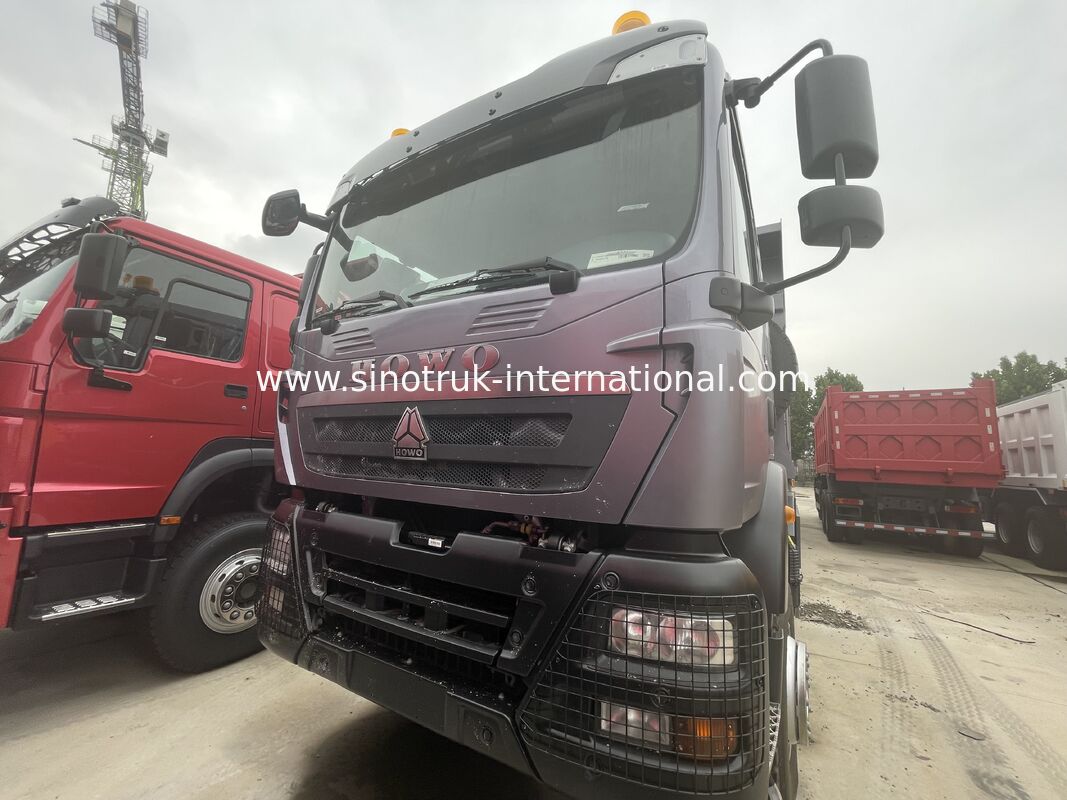 Camion a cappello pesante HOWO TX 8X4 400 CV doppio asse posteriore 16T doppio 9,5T grigio
