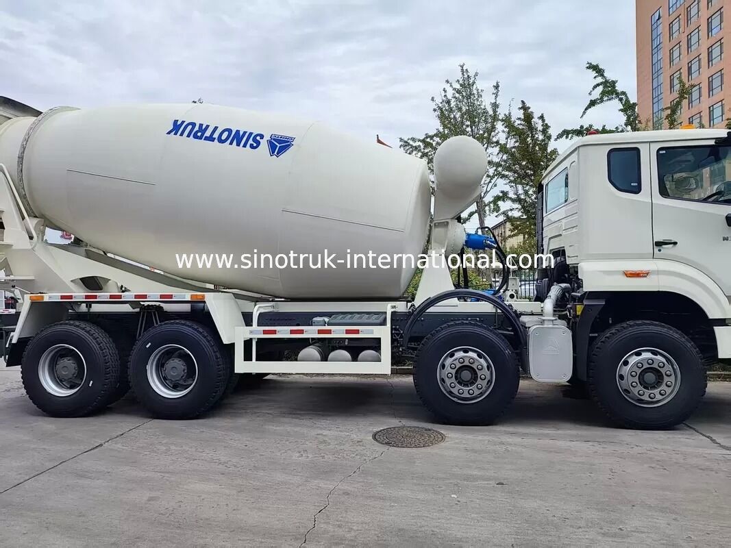 Heavy Duty HOWO 8x4 16CBM Concrete Mixer Truck 371HP Motore PMP Riduttore di velocità per la costruzione