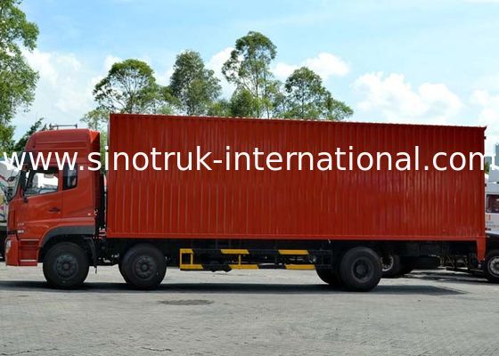 25 Tons Cargo Truck 6X2 Van Truck Euro2 290HP , Large Commercial Box Trucks