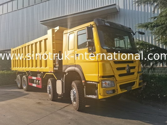 Giallo estraente del × 4 RHD delle ruote 400Hp 8 di Sinotruk Howo Tipper Dump Truck 12