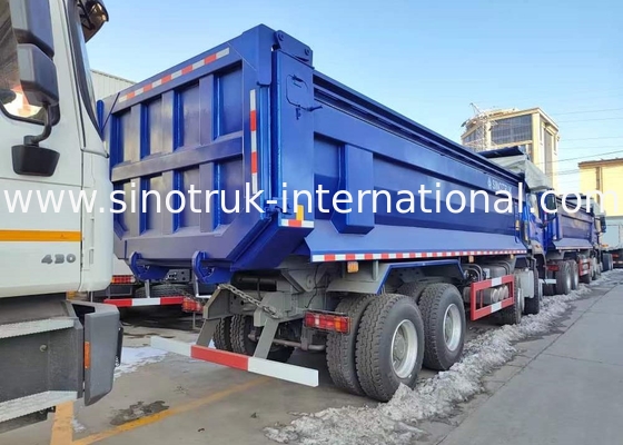 RHD 8×4 12 ruote ZZ3317V3847B1R Alta potenza Basso consumo di carburante380HP Blu HOWO Tipper Truck