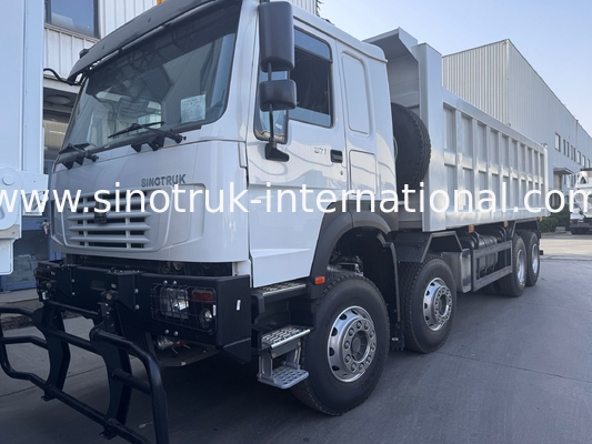 SINOTRUK HOWO 371HP Camionetti di scarico a gomma per la costruzione antico fronte militare paraurti per le zone minerarie