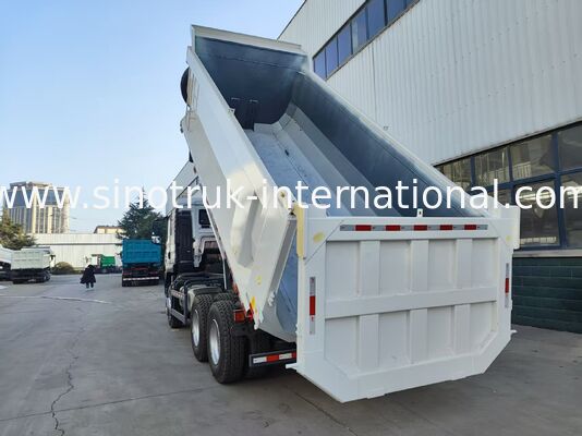 HOWO TX 6*4 White Dump Truck con motore MAN da 390 CV e scatola di carico 20CBM per prestazioni superiori