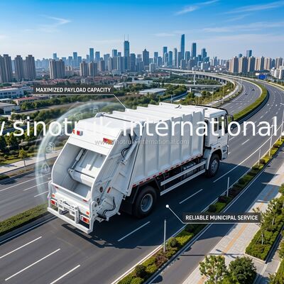 Camion professionale del recipiente dei rifiuti del camion 10-12 CBM della raccolta dei rifiuti 4×2