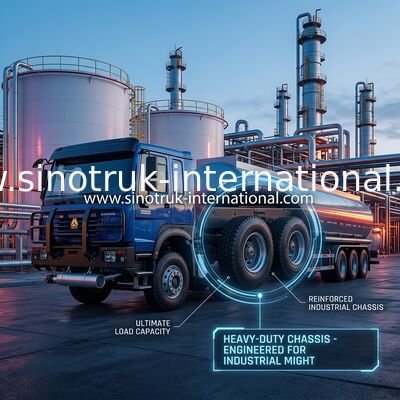 SINOTRUK HOWO 6×4 10 ruote Oil Tank Truck 400 HP telaio del serbatoio di olio