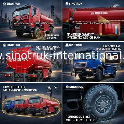 Autocisterna per olio SINOTRUK Howo da 290 HP con capacità di 10 CBM e telaio per carichi pesanti