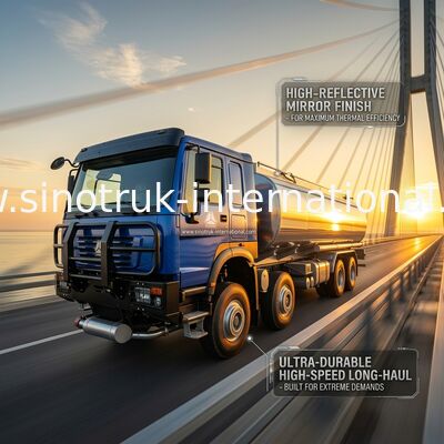 Camion a combustibile LHD da 8*4 400 CV 40CBM sistema a doppia cisterna per la distribuzione a lunga distanza