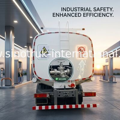 SINOTRUK HOWO Red Oil Tank Truck 400HP 8×4 12 ruote Alta capacità