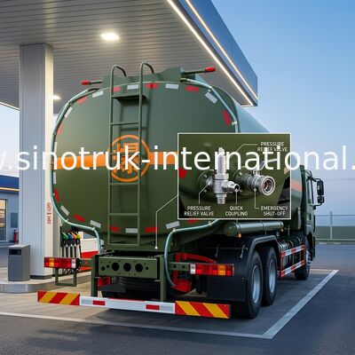 Petroliera mobile delle autocisterne di rifornimento di carburante del computer del camion cisterna del combustibile derivato del petrolio di SINOTRUK 30CBM