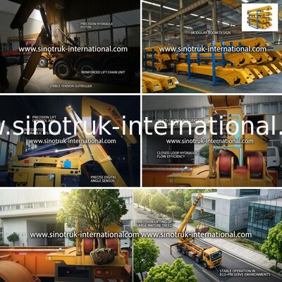 Gru montata camion della gru del caricatore del lato del contenitore di 37 T con il circuito idraulico