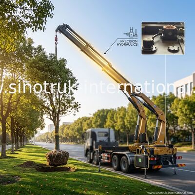 Caricatore del lato del contenitore di SINOTRUK che lavora con il telaio del camion del carico di HOWO 8X4