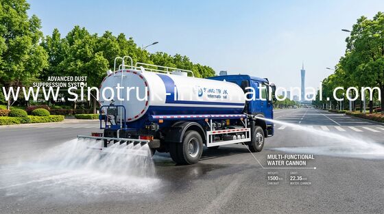 SINOTRUK HOWO Camion cisterna dell'acqua 4x2 RHD 300HP 10CBM per il trasporto duraturo dell'acqua