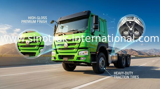 Veicolo del camion di verde del telaio SINOTRUK HOWO ZZ1257N4341W del camion del carico di Dropside