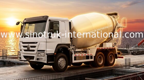 SINOTRUK HOWO LHD 6×4 10 ruote Camione miscelatore di calcestruzzo Alta potenza 400 CV