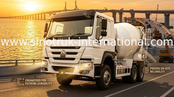 Alta potenza 400 CV HOWO Mixer Truck 6-12CBM LHD 6×4 10 Ruote