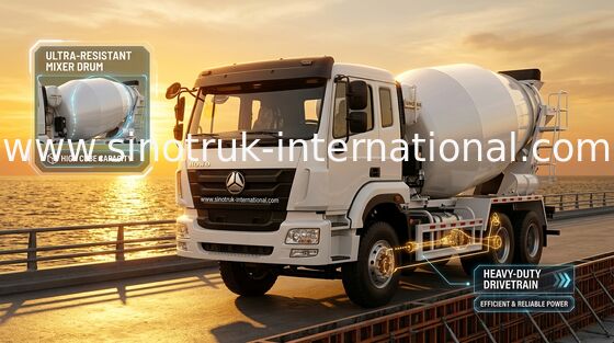 Camion Euro2 290HP 6X4 ZZ5255GJBM3846B1 della pompa della betoniera di SINOTRUK HOHAN