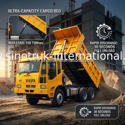 Autocarro versatile per carichi pesanti con dimensioni del cassone 5800*3200*1800mm e cabina HW7D