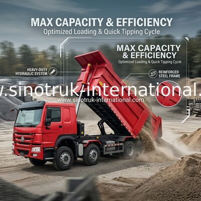 SINOTRUK HOWO A7 8X4 per la costruzione ZZ3317V3567B1