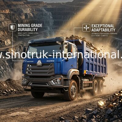 Camion a gomma SINOTRUK HOHAN 371HP 10 ruote LHD 40 tonnellate 20-30CBM ZZ3317N356JB1