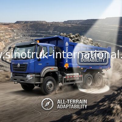 Sinotruk Howo Dump Truck Nx 6 × 4 Rhd 10 Ruote H77L Cabina Euro 2