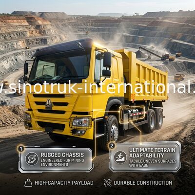 Sinotruk Howo Tipper Dump Truck Weichai 380Hp 10 Ruote 6 × 4 Rhd 20CBM
