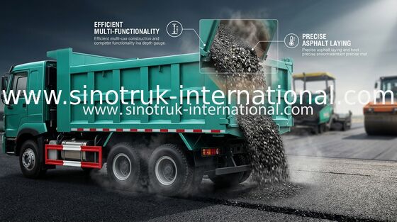 30-40 tonnellate di RHD 10 delle ruote del ribaltatore di autocarro con cassone ribaltabile SINOTRUK HOWO A7 per costruzione