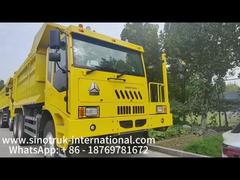 Autocarro con cassone ribaltabile da miniera Sinotruk con motore 430HP modello di azionamento 6x4 e cassone di carico con spessore inferiore di 16 mm