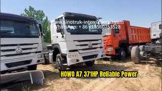 Recensione del camion trattore HOHO A7 6x4 usato Potenza 371HP per carichi pesanti