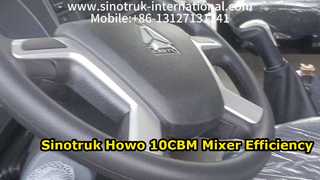 Autobetoniera Sinotruk Howo 10CBM ad alte prestazioni