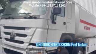 Prestazioni pesanti del camion cisterna per olio SINOTRUK Howo 33CBM